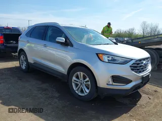 2019 Ford Edge SEL with VIN 2FMPK4J95KBB93708, listed as a IAAI auction lot 41991971 with 122,587 mi miles. Bid and sale history available at carsss.com. Image 1.