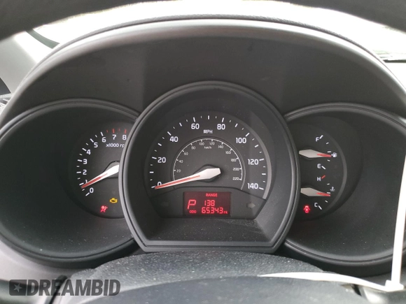2015 Kia Rio EX with VIN KNADN4A30F6500441, listed as a Copart auction lot 51710575 with 65,343 mi miles and Salvage Title. Bid and sale history available at carsss.com. Image 9.