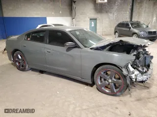 2018 Dodge Charger R/T with VIN 2C3CDXCT3JH134986, listed as a Copart auction lot 44320455 with 94,509 mi miles and Salvage Title. Bid and sale history available at carsss.com. Image 4.