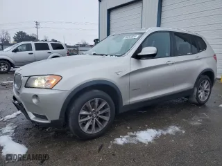 2013 BMW X3 xDrive28i with VIN 5UXWX9C57D0D02197, listed as a Copart auction lot 86842834 with 144247 miles and Salvage Title. Bid and sale history available at carsss.com. Image 1.