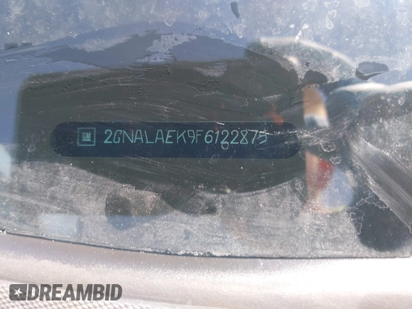 2015 Chevrolet Equinox LS with VIN 2GNALAEK9F6122875, listed as a IAAI auction lot 42079631 with 139,470 mi miles and . Bid and sale history available at DreamBid. Image 9.