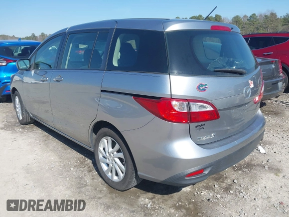 2012 Mazda 5 Sport with VIN JM1CW2BL3C0125660, listed as a IAAI auction lot 41595395 with 163,953 mi miles. Bid and sale history available at carsss.com. Image 3.