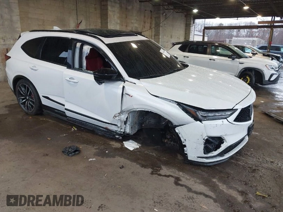 2023 Acura MDX Type S w/Advance Package with VIN 5J8YD8H88PL003108, listed as a IAAI auction lot 40914855 with 1 mi miles. Bid and sale history available at carsss.com. Image 1.