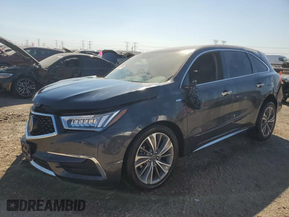 2020 Acura MDX Sport Hybrid w/Technology Pkg with VIN 5J8YD7H58LL001451, listed as a Copart auction lot 69952674 with 61,892 mi miles and Salvage Title. Bid and sale history available at carsss.com. Image 1.
