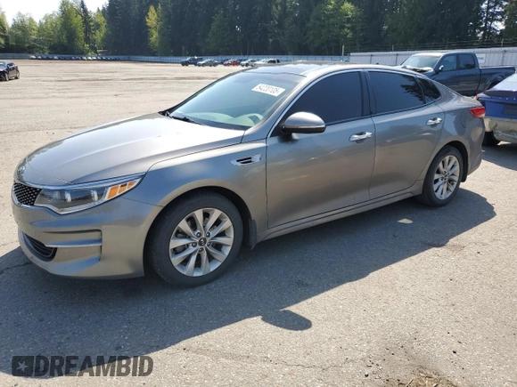 2016 Kia Optima EX with VIN 5XXGU4L30GG104013, listed as a Copart auction lot 54220105 with 120,073 mi miles and Salvage Title. Bid and sale history available at carsss.com. Image 1.