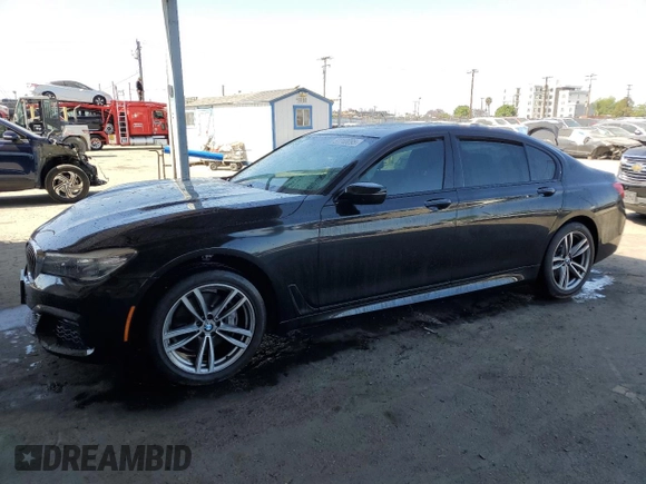 2016 BMW 7 Series 740i with VIN WBA7E2C55GG547282, listed as a Copart auction lot 57740095 with Not provided miles and Salvage title. Bid and sale history available at DreamBid. Image 1.