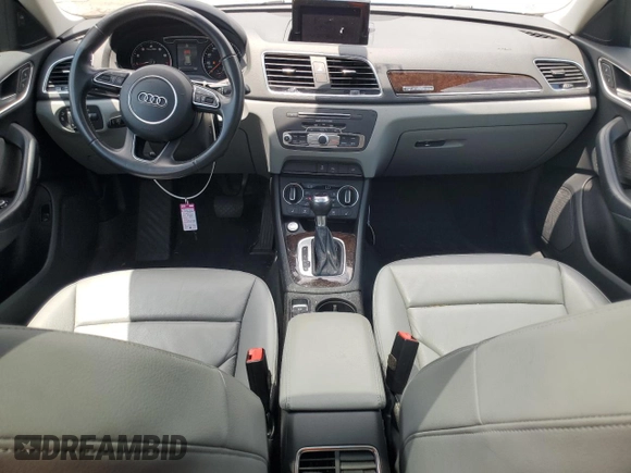 2017 Audi Q3 Premium Plus with VIN WA1JCCFS8HR001985, listed as a Copart auction lot 56970055 with 47,091 mi miles and Salvage title. Bid and sale history available at DreamBid. Image 8.