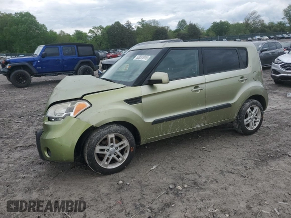 2011 Kia Soul + with VIN KNDJT2A24B7209744, listed as a Copart auction lot 53837615 with 195,720 mi miles and Salvage Title. Bid and sale history available at carsss.com. Image 1.