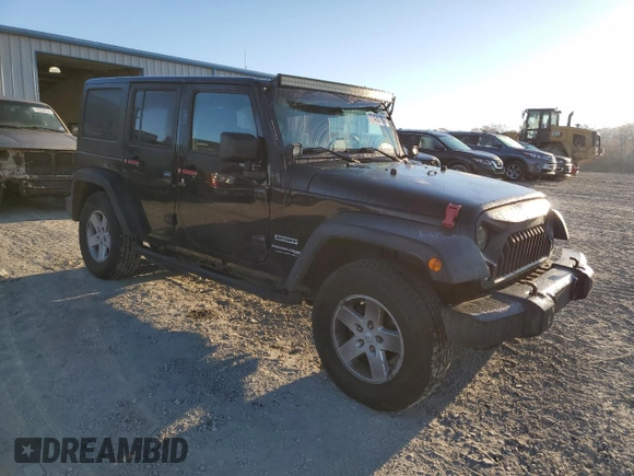 2018 Jeep Wrangler JK Unlimited Sport S with VIN 1C4BJWDG2JL874348, listed as a Copart auction lot 77430104 with 115,813 mi miles and Salvage Title. Bid and sale history available at carsss.com. Image 4.