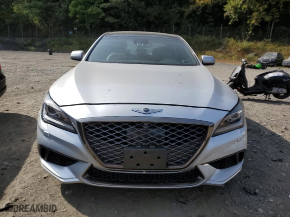 2019 Genesis G80 3.8L with VIN KMTFN4JE4KU324725, listed as a Copart auction lot 72371104 with 55,673 mi miles and Salvage Title. Bid and sale history available at carsss.com. Image 5.