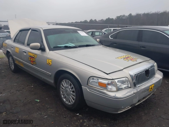 2007 Mercury Grand Marquis LS with VIN 2MEFM75V77X637957, listed as a IAAI auction lot 41520607 with 168,313 mi miles. Bid and sale history available at carsss.com. Image 1.