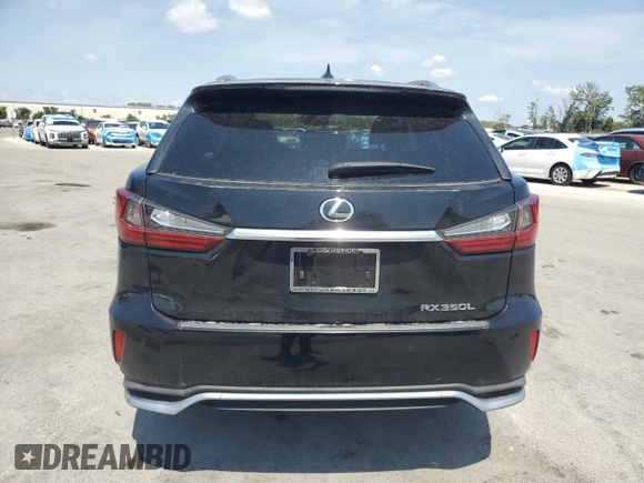 2018 Lexus RX 350L Premium with VIN JTJGZKCA4J2003555, listed as a Copart auction lot 55888515 with 61,391 mi miles and Salvage title. Bid and sale history available at DreamBid. Image 6.
