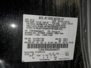 2013 Lincoln MKS with VIN 1LNHL9DK6DG606079, listed as a Copart auction lot 87322174 with 133,383 mi miles and Salvage Title. Bid and sale history available at DreamBid. Image 12.