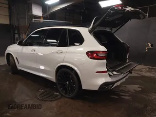 2022 BMW X5 M50i with VIN 5UXJU4C01N9M81857, listed as a IAAI auction lot 41592857 with 15,122 mi miles. Bid and sale history available at carsss.com. Image 3.
