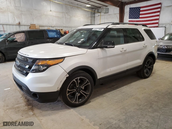2015 Ford Explorer Sport with VIN 1FM5K8GT1FGB30122, listed as a Copart auction lot 53227465 with 71,617 mi miles and Clean Title. Bid and sale history available at carsss.com. Image 1.