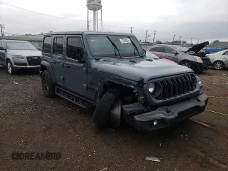 2024 Jeep Wrangler Sport S with VIN 1C4PJXDG1RW305304, listed as a Copart auction lot 57555635 with 5,705 mi miles and Salvage title. Bid and sale history available at DreamBid. Image 15.
