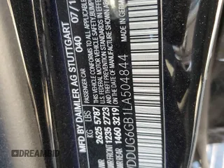 2020 Mercedes-Benz S-Class S 450 with VIN WDDUG6GB1LA504844, listed as a Copart auction lot 53260245 with 69,120 mi miles and Salvage Title. Bid and sale history available at carsss.com. Image 12.