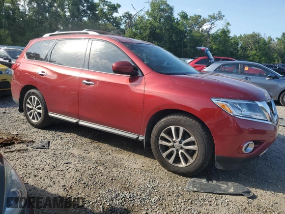 2015 Nissan Pathfinder SV with VIN 5N1AR2MN3FC705681, listed as a Copart auction lot 52330535 with 151,673 mi miles and Salvage Title. Bid and sale history available at carsss.com. Image 4.