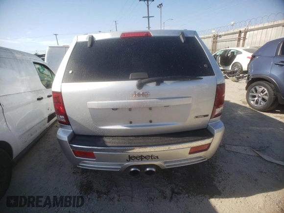 2008 Jeep Grand Cherokee SRT-8 with VIN 1J8HR78358C192213, listed as a Copart auction lot 63658294 with 126,140 mi miles and Salvage Title. Bid and sale history available at carsss.com. Image 6.