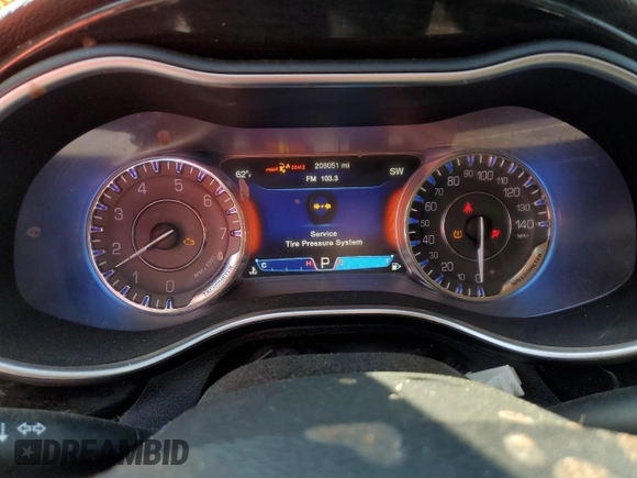 2015 Chrysler 200 C with VIN 1C3CCCCB3FN710772, listed as a Copart auction lot 49679005 with 209,051 mi miles and Salvage Title. Bid and sale history available at carsss.com. Image 9.