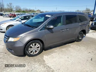 2014 Honda Odyssey EX with VIN 5FNRL5H45EB112059, listed as a Copart auction lot 50964105 with 105,484 mi miles and Salvage Title. Bid and sale history available at carsss.com. Image 1.