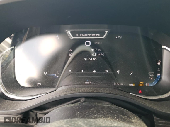 2023 Ram 1500 Limited with VIN 1C6SRFHT4PN502708, listed as a Copart auction lot 51549235 with 31,950 mi miles and Salvage title. Bid and sale history available at DreamBid. Image 9.
