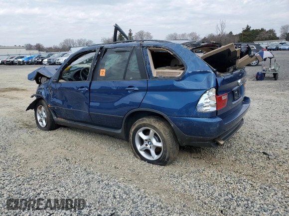 2003 BMW X5 3.0i with VIN 5UXFA535X3LV94450, listed as a Copart auction lot 65011034 with 0 mi miles and Salvage Title. Bid and sale history available at carsss.com. Image 2.