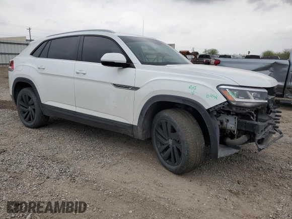 2022 Volkswagen Atlas SE with VIN 1V2KC2CAXNC204602, listed as a Copart auction lot 47306435 with 52,641 mi miles and Salvage title. Bid and sale history available at DreamBid. Image 4.