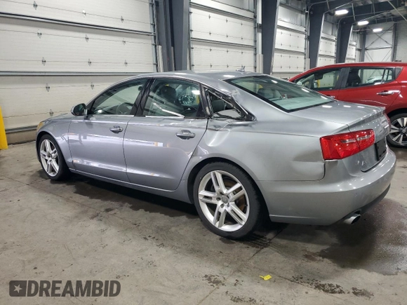 2015 Audi A6 Premium Plus with VIN WAUGFAFC7FN019738, listed as a Copart auction lot 54540785 with 135,950 mi miles and Salvage title. Bid and sale history available at DreamBid. Image 2.