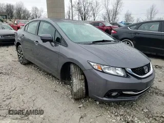 2015 Honda Civic EX-L with VIN 2HGFB2F97FH532681, listed as a Copart auction lot 47225745 with Not Provided miles and Clean Title. Bid and sale history available at DreamBid. Image 11.