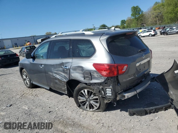 2020 Nissan Pathfinder S with VIN 5N1DR2AN4LC618367, listed as a Copart auction lot 53121335 with 46,683 mi miles and Salvage title. Bid and sale history available at DreamBid. Image 2.