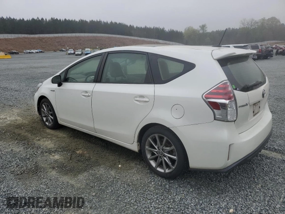 2016 Toyota Prius v Two with VIN JTDZN3EU9GJ048493, listed as a Copart auction lot 50825405 with 56,998 mi miles and Salvage Title. Bid and sale history available at carsss.com. Image 2.