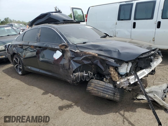 2020 Honda Accord Sport with VIN 1HGCV2F33LA007522, listed as a Copart auction lot 58255955 with Not provided miles and Salvage title. Bid and sale history available at DreamBid. Image 4.