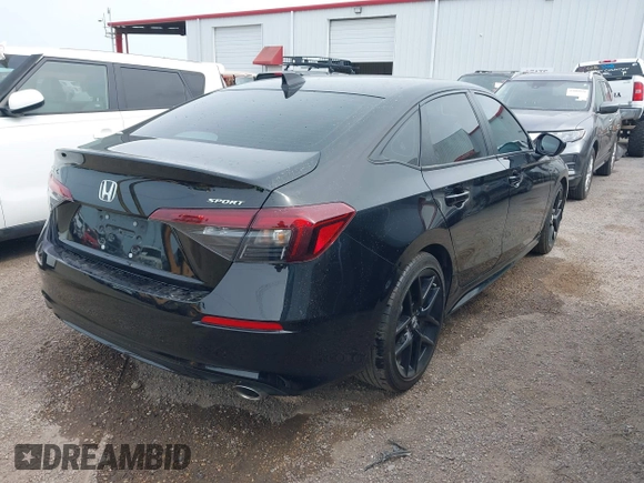 2025 Honda Civic Sport with VIN 2HGFE2F50SH507426, listed as a IAAI auction lot 42087091 with 9,660 mi miles and . Bid and sale history available at DreamBid. Image 4.