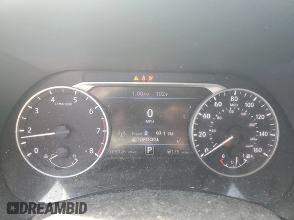 2021 Nissan Sentra SV with VIN 3N1AB8CV7MY267736, listed as a Copart auction lot 54711945 with 109,026 mi miles and Salvage title. Bid and sale history available at DreamBid. Image 9.