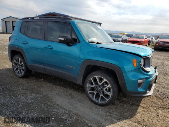 2022 Jeep Renegade Limited z VIN ZACNJDD14NPN95513, wystawiony jako Copart lot #67209794 z przebiegiem 12 448 mil mil oraz Szkoda całkowita • Salvage title. Historia ofert i sprzedaży dostępna na DreamBid. Obrazek 4.