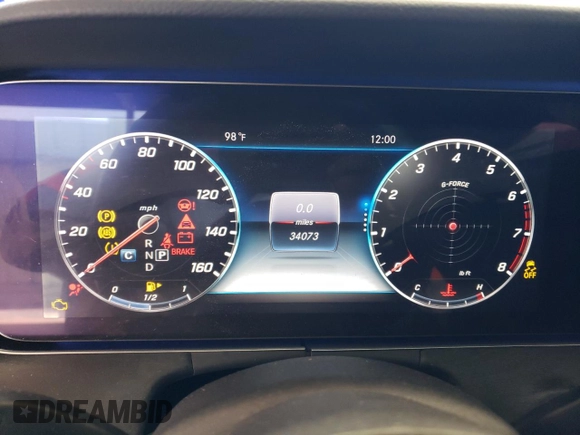 2019 Mercedes-Benz E-Class E 450 with VIN WDD1J6HB2KF109172, listed as a Copart auction lot 63305214 with 34,073 mi miles and Non Repairable. Bid and sale history available at carsss.com. Image 9.
