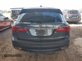 2016 Acura MDX w/Tech with VIN 5FRYD4H44GB012460, listed as a Copart auction lot 51303435 with 91,794 mi miles and Salvage Title. Bid and sale history available at carsss.com. Image 6.