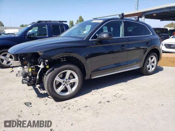 2022 Audi Q5 Premium with VIN WA1ABAFY0N2123790, listed as a Copart auction lot 51836824 with 27,745 mi miles and Salvage title. Bid and sale history available at DreamBid. Image 1.