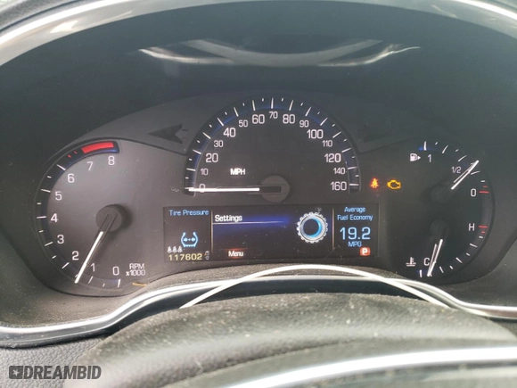 2013 Cadillac SRX Performance Collection with VIN 3GYFNDE34DS613883, listed as a Copart auction lot 44957355 with 117,602 mi miles and Salvage Title. Bid and sale history available at carsss.com. Image 9.