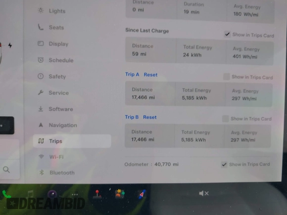 2020 Tesla Model Y Long Range with VIN 5YJYGDEE4LF044843, listed as a IAAI auction lot 41799504 with 40,770 mi miles and . Bid and sale history available at DreamBid. Image 7.