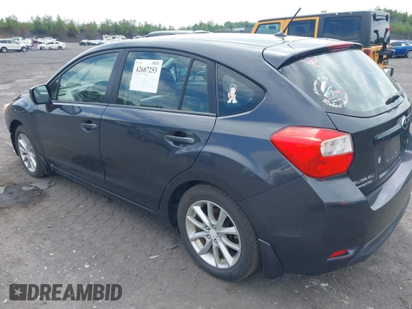 2012 Subaru Impreza Premium with VIN JF1GPAC69CH201245, listed as a IAAI auction lot 42687253 with 169,089 mi miles and . Bid and sale history available at DreamBid. Image 3.