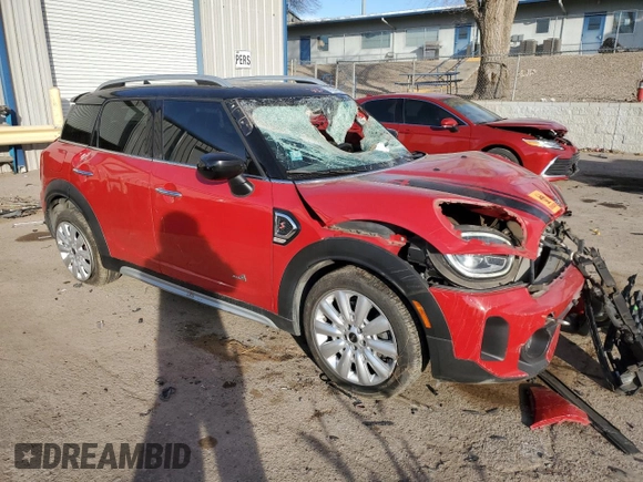 2021 MINI Countryman Cooper S with VIN WMZ83BR02M3M34658, listed as a Copart auction lot 41504825 with 49,051 mi miles and Salvage title. Bid and sale history available at DreamBid. Image 4.