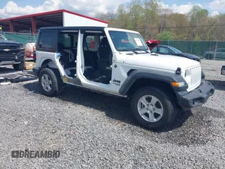 2021 Jeep Wrangler Unlimited Freedom z VIN 1C4HJXDN3MW790797, wystawiony jako IAAI lot #42074474 z przebiegiem 58 105 mil mil oraz . Historia ofert i sprzedaży dostępna na DreamBid. Obrazek 1.