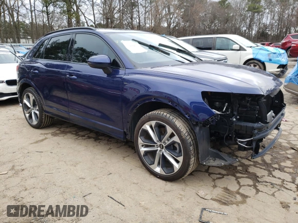 2021 Audi Q3 S line Premium Plus with VIN WA1EECF37M1113609, listed as a Copart auction lot 69698812 with 14,380 mi miles. Bid and sale history available at carsss.com. Image 4.