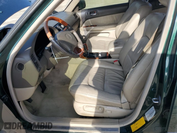 2000 Lexus LS 400 with VIN JT8BH28F9Y0171927, listed as a Copart auction lot 53521515 with 357,481 mi miles and Salvage Title. Bid and sale history available at carsss.com. Image 7.