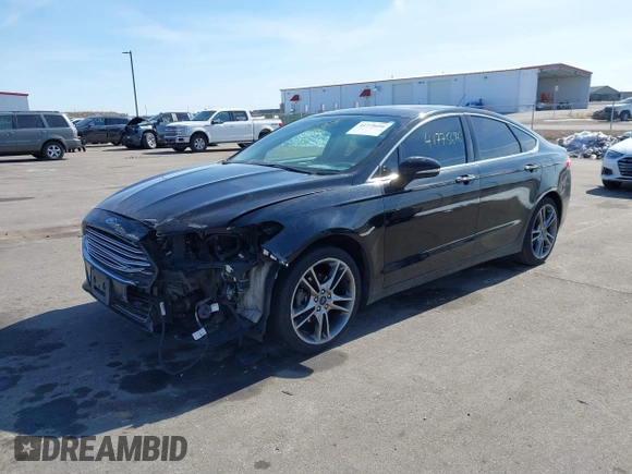 2016 Ford Fusion Titanium with VIN 3FA6P0K9XGR250007, listed as a IAAI auction lot 41775696 with 90,000 mi miles and . Bid and sale history available at DreamBid. Image 2.
