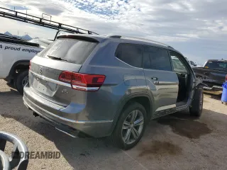 2019 Volkswagen Atlas SEL R-Line with VIN 1V2RR2CA9KC550679, listed as a Copart auction lot 50596155 with 85,482 mi miles and Salvage title. Bid and sale history available at DreamBid. Image 3.