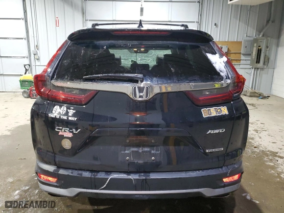 2020 Honda CR-V Touring with VIN 2HKRW2H97LH627497, listed as a Copart auction lot 88074445 with 75,142 mi miles and Salvage Title. Bid and sale history available at carsss.com. Image 6.