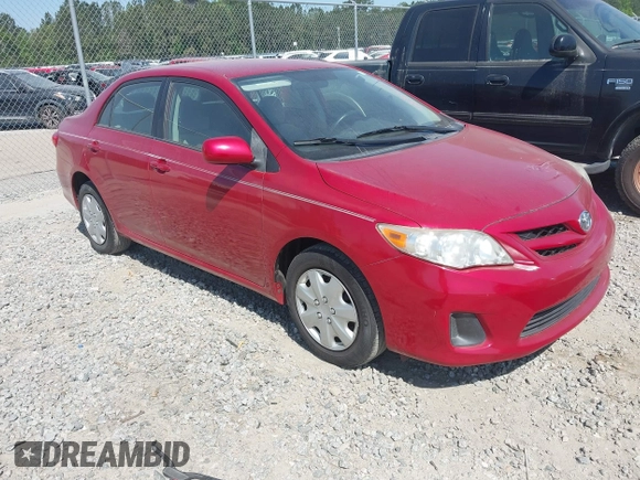 2011 Toyota Corolla L with VIN JTDBU4EE3B9124609, listed as a IAAI auction lot 42046571 with 59,617 mi miles. Bid and sale history available at carsss.com. Image 1.